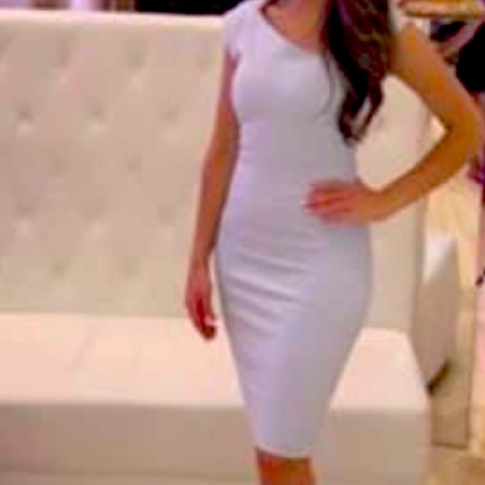 French connection light blue dress cap sleeve